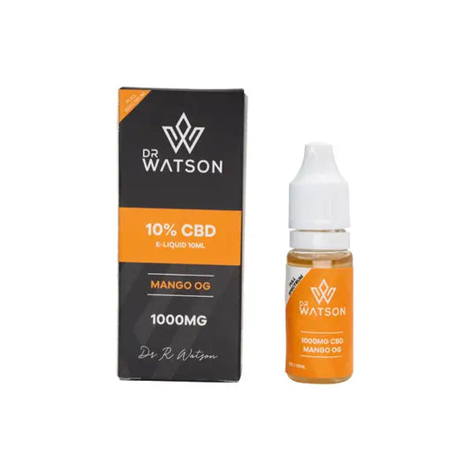 Dr Watson 1000mg Full Spectrum CBD E-liquid 10ml - Mango OG