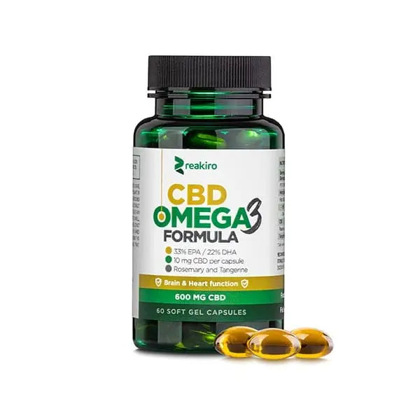 CBD Capsules Omega 3 600 mg 60 pcs - 60cps - Health Care