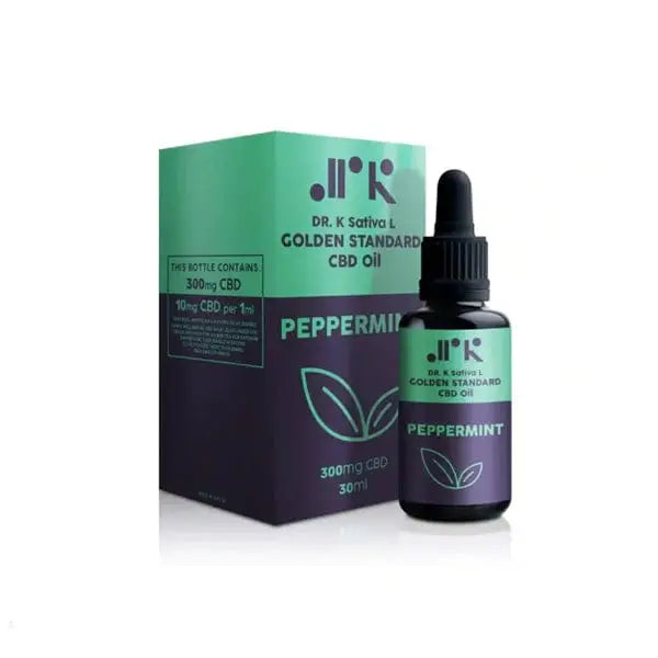 Dr K CBD Peppermint Golden Standard 1000mg CBD Oil - 30ml -