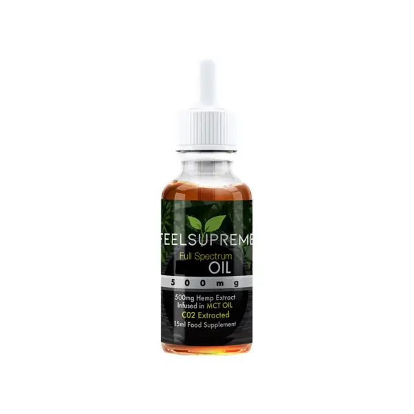 Feel Supreme 500mg Full Spectrum CBD In MCT Oil - 15ml - CBD