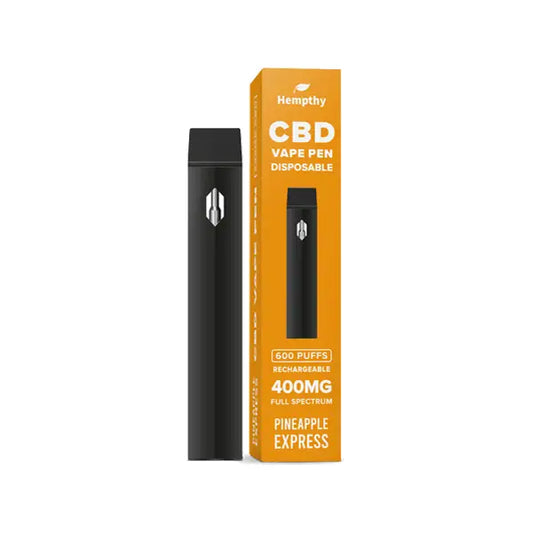 Hempthy 400mg CBD Disposable Vape Pen 600 Puffs - Pineapple