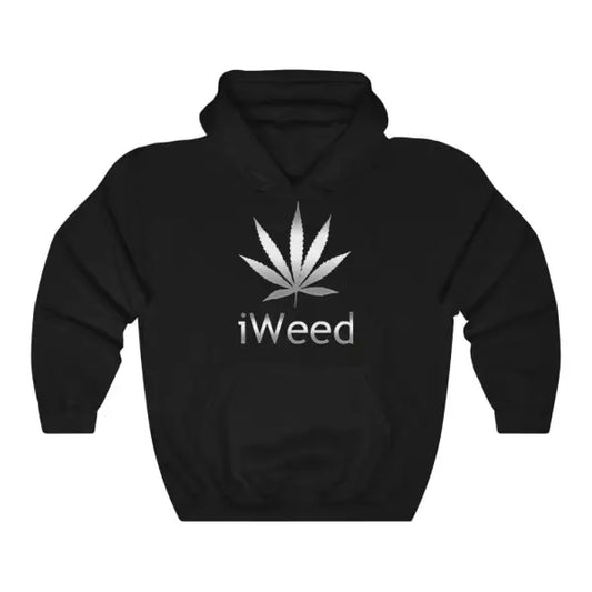 iCana iWeed Unisex Heavy Blend™ Hooded Sweatshirt - Black /