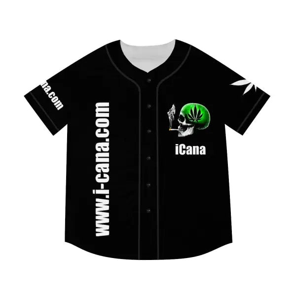 iCana Men’s Baseball Jersey (AOP) - XL / Black - All Over