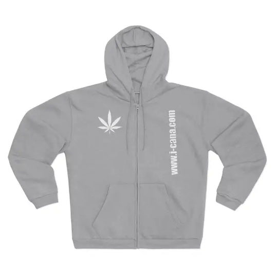 iCana Unisex Hooded Zip Sweatshirt grey - Heather Grey / XS