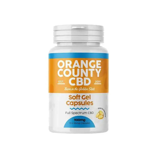 Orange County 900mg Full Spectrum CBD Capsules - 30 Caps -
