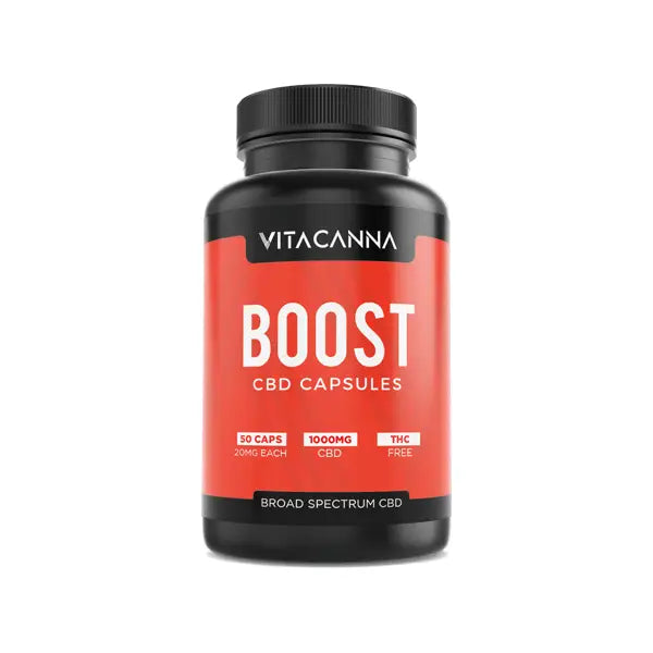 Vitacanna 1000mg Broad Spectrum CBD Vegan Capsules - 50 Caps