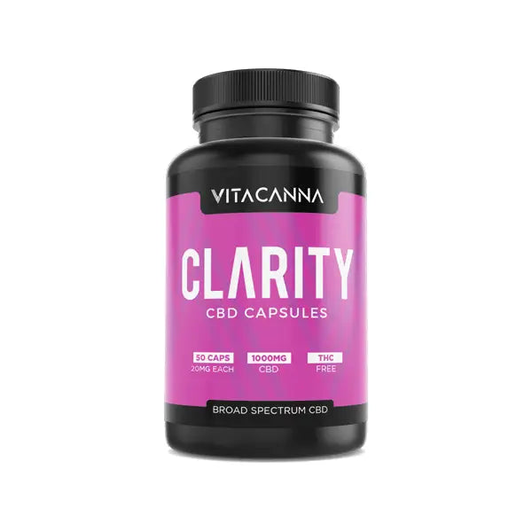 Vitacanna 1000mg Broad Spectrum CBD Vegan Capsules - 50 Caps