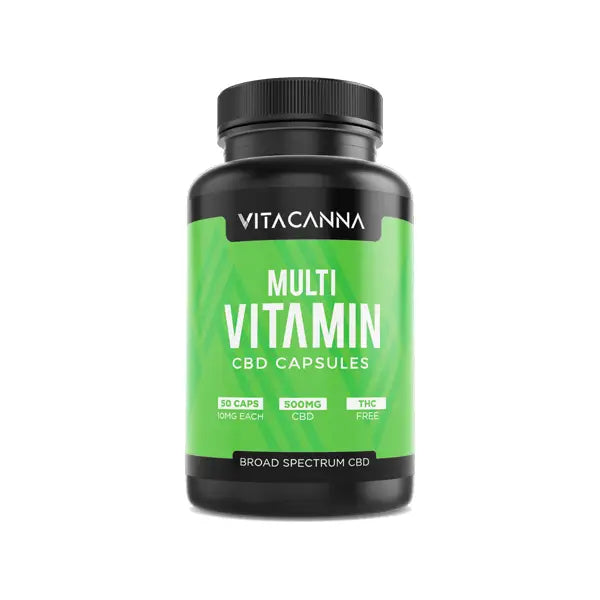 Vitacanna 500mg Broad Spectrum CBD Vegan Capsules - 50 Caps