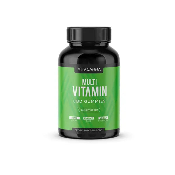 Vitacanna Broad Spectrum 1500mg CBD Vegan Gummy Bears - CBD