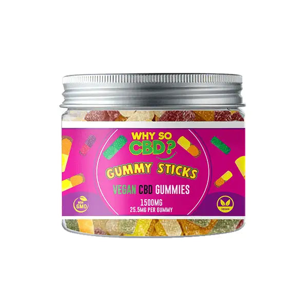 Why So CBD? 1500mg CBD Small Vegan Gummies - 11 Flavours -