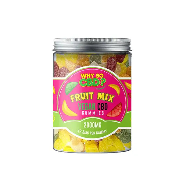 Why So CBD? 2000mg CBD Large Vegan Gummies - 11 Flavours -