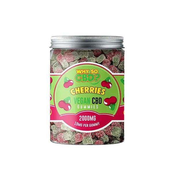 Why So CBD? 2000mg CBD Large Vegan Gummies - 11 Flavours -