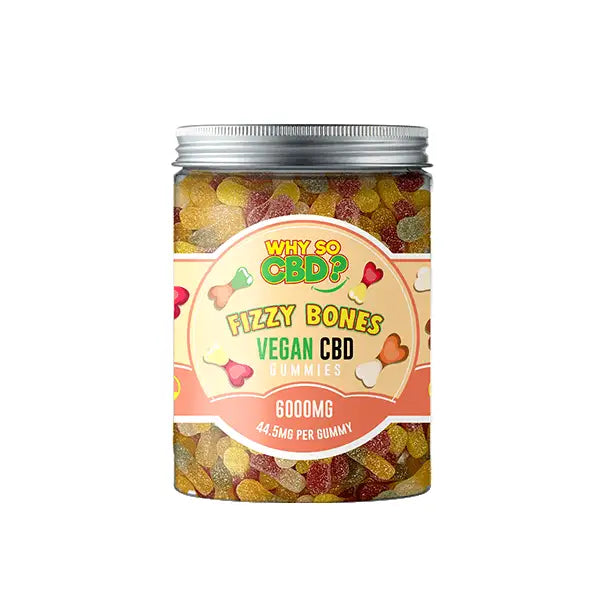 Why So CBD? 6000mg CBD Large Vegan Gummies - 11 Flavours -