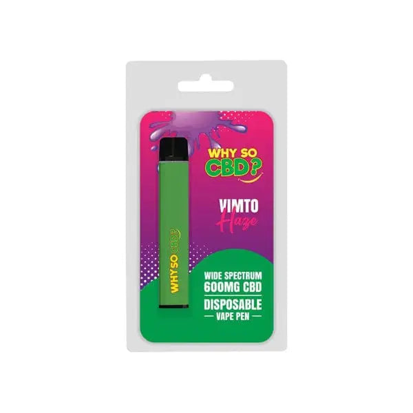 Why So CBD? 600mg Wide Spectrum CBD Disposable Vape Pen - 12